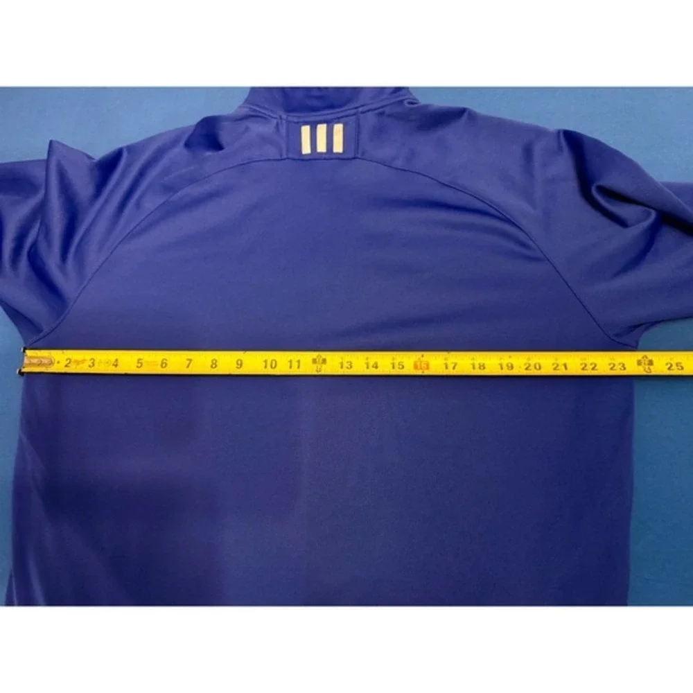 Adidas‎ Climalite 1/4 Zip Pullover Men's XL Black Gold Logos Performance Top